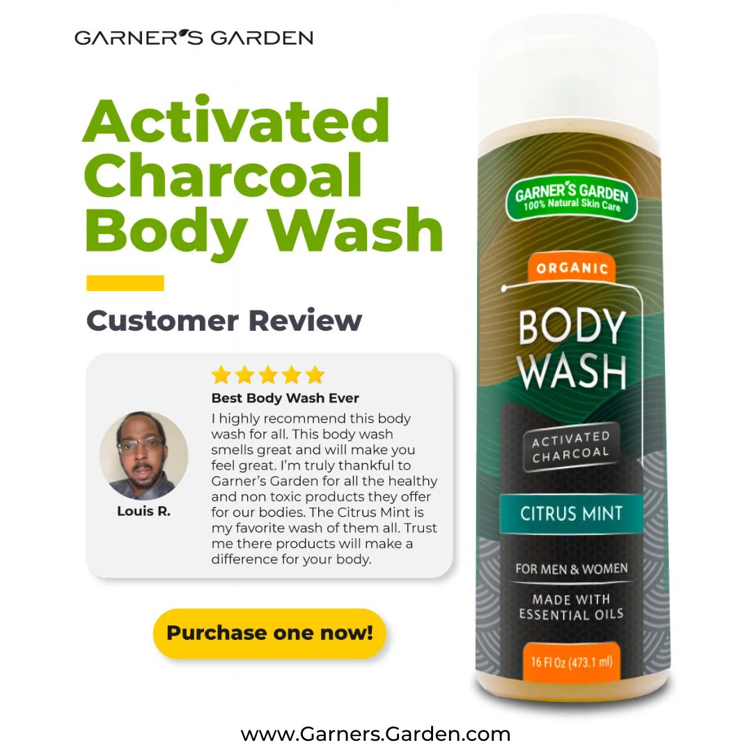 Activated Charcoal Organic Body Wash - Image 2