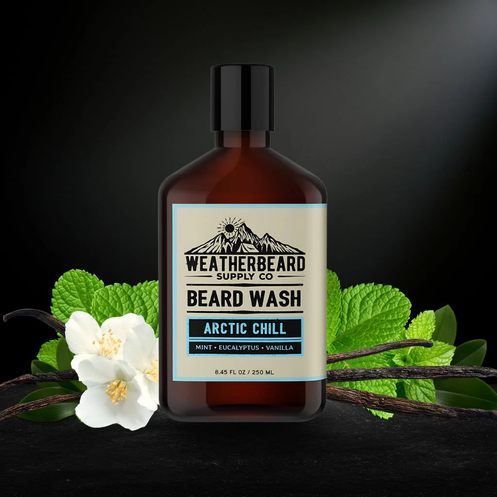 Arctic Chill Beard Wash - Mint, Eucalyptus, Vanilla - Image 2