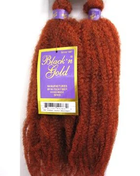 Black & Gold Hair Rastafarian Dreadlock Twist Hair - Image 24