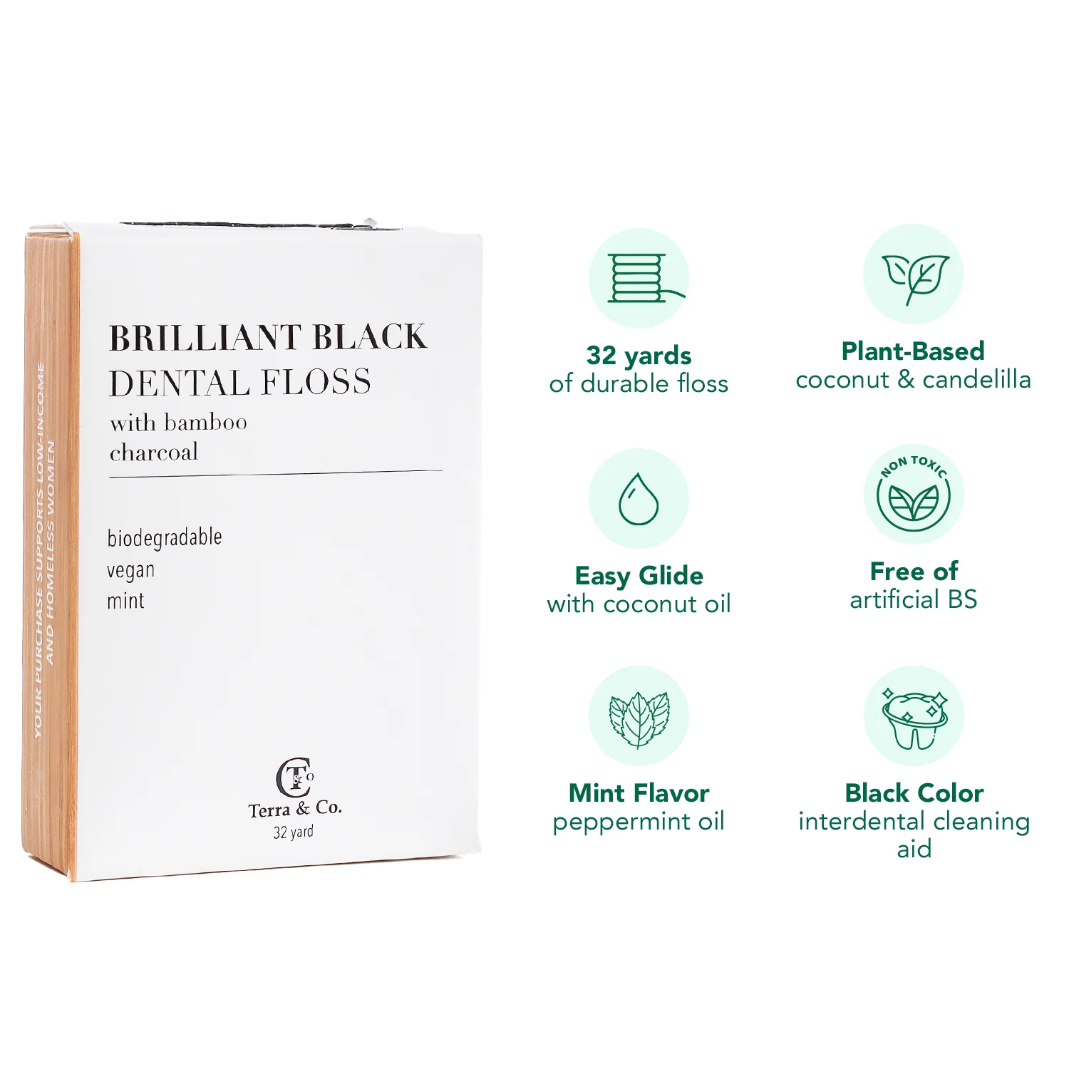 Brilliant Black® Floss – Whitens Between Teeth Naturally - Image 2