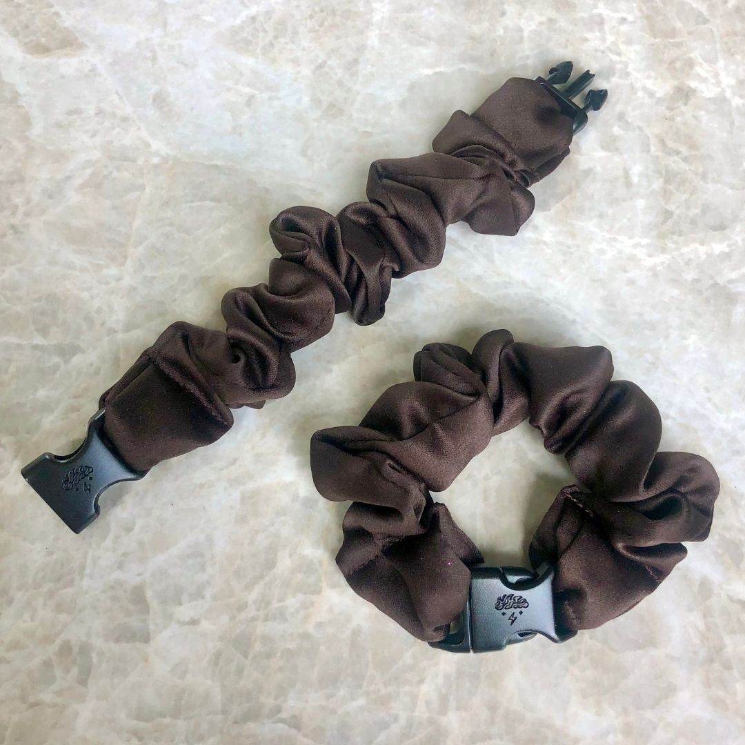 Buckle Scrunchie - Neutral Colors - No Snagging, No Tangles - Image 7
