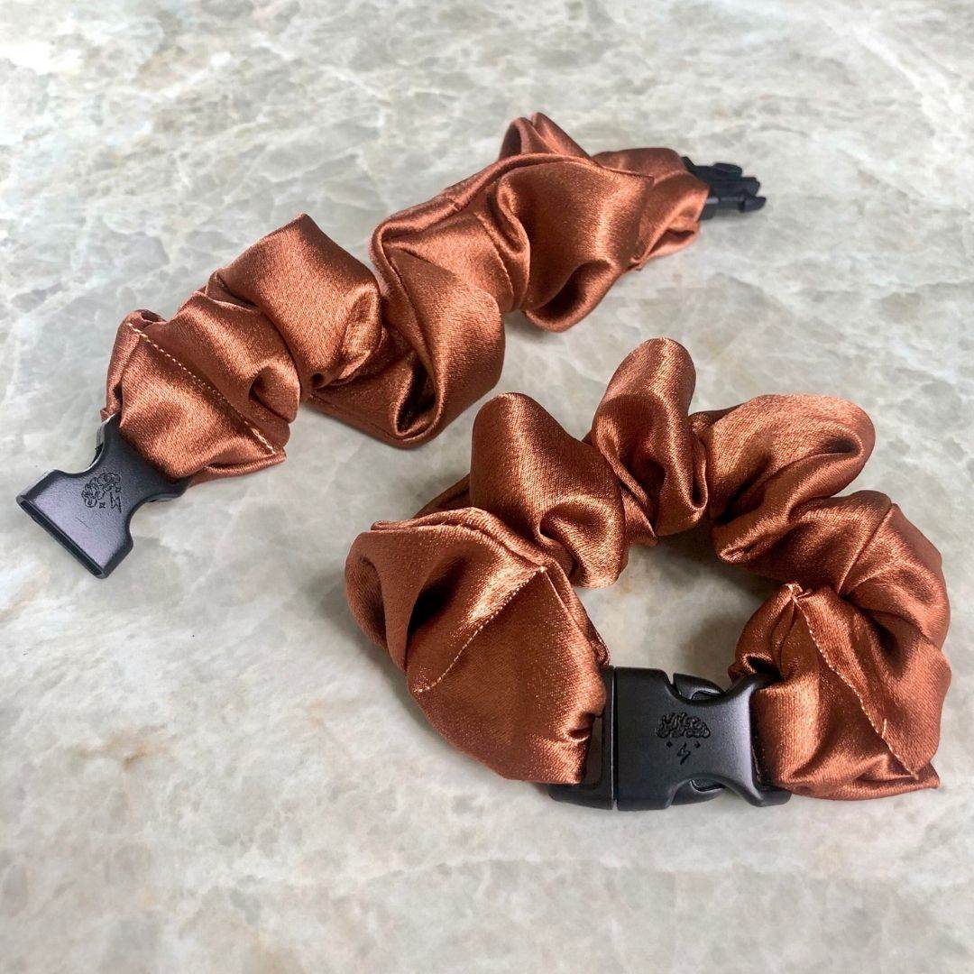 Buckle Scrunchie - Neutral Colors - No Snagging, No Tangles - Image 9