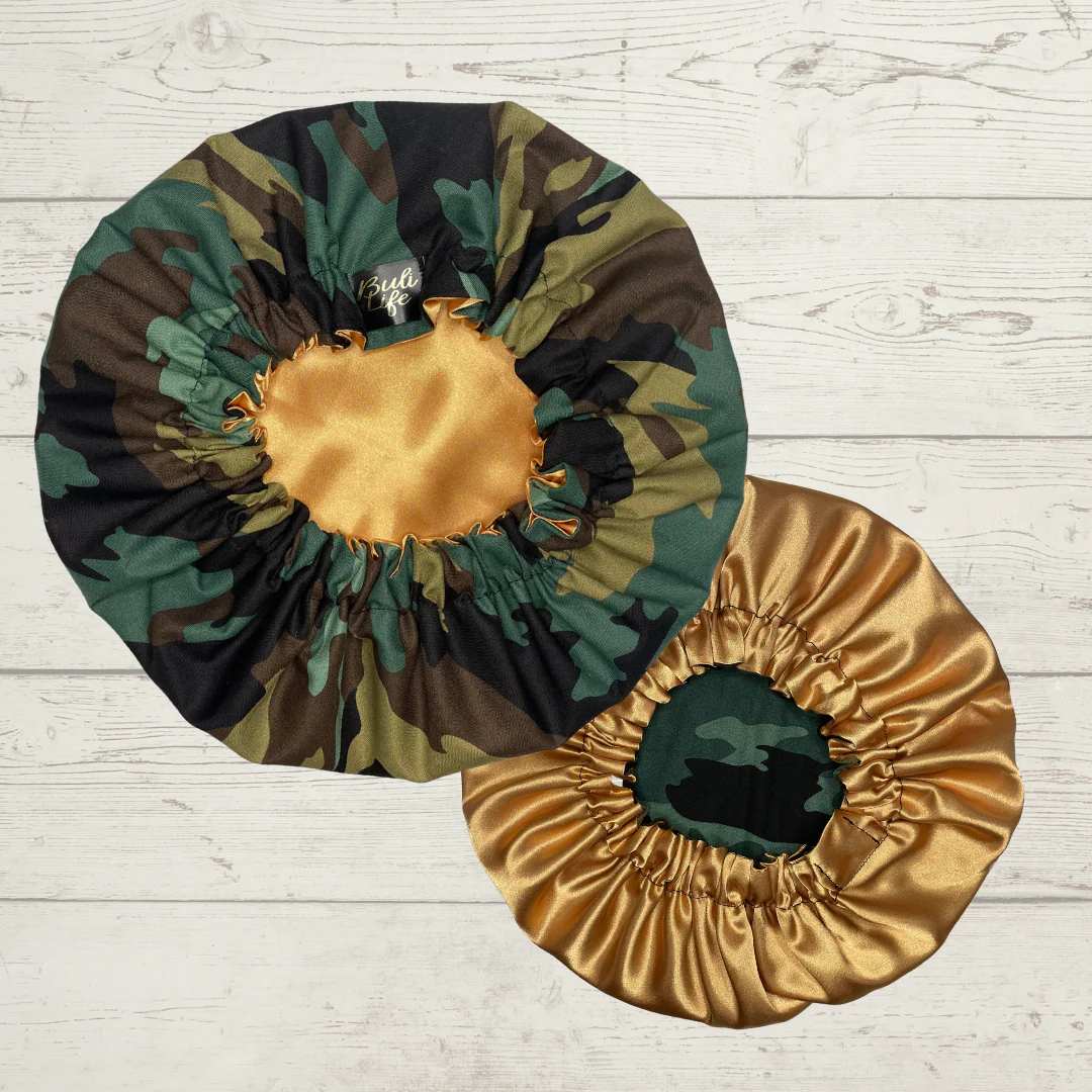 Camo Satin Lined Bonnet - Image 4