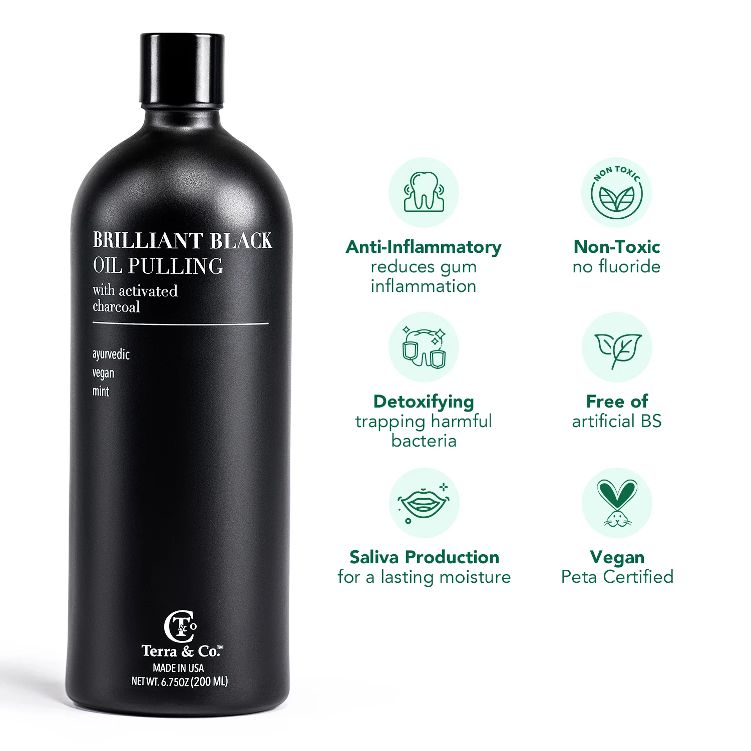 Charcoal Oil Pulling + Hydroxyapatite Toothpaste Bundle | Terra & Co. - Image 4