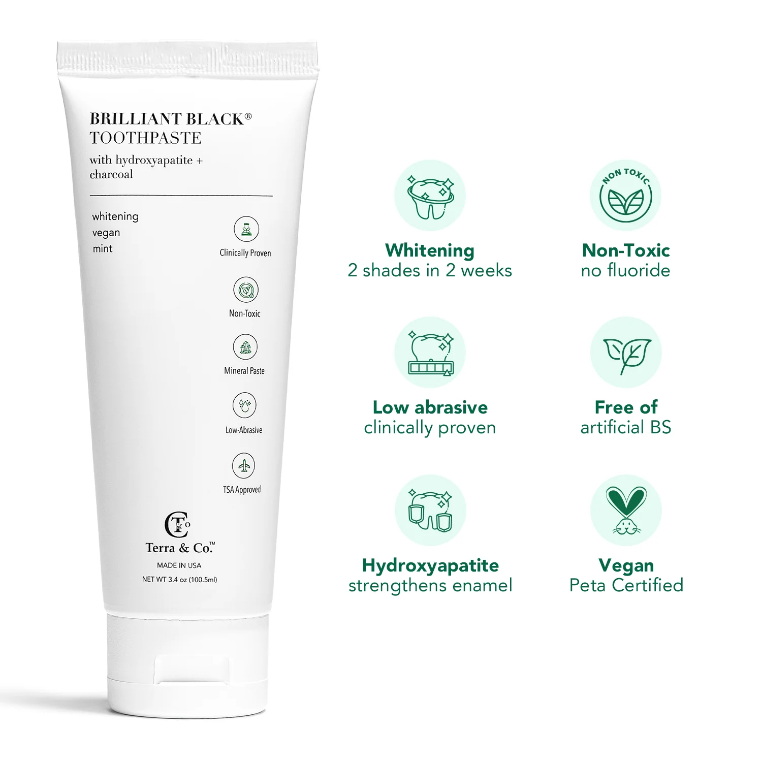 Charcoal Oil Pulling + Hydroxyapatite Toothpaste Bundle | Terra & Co. - Image 5