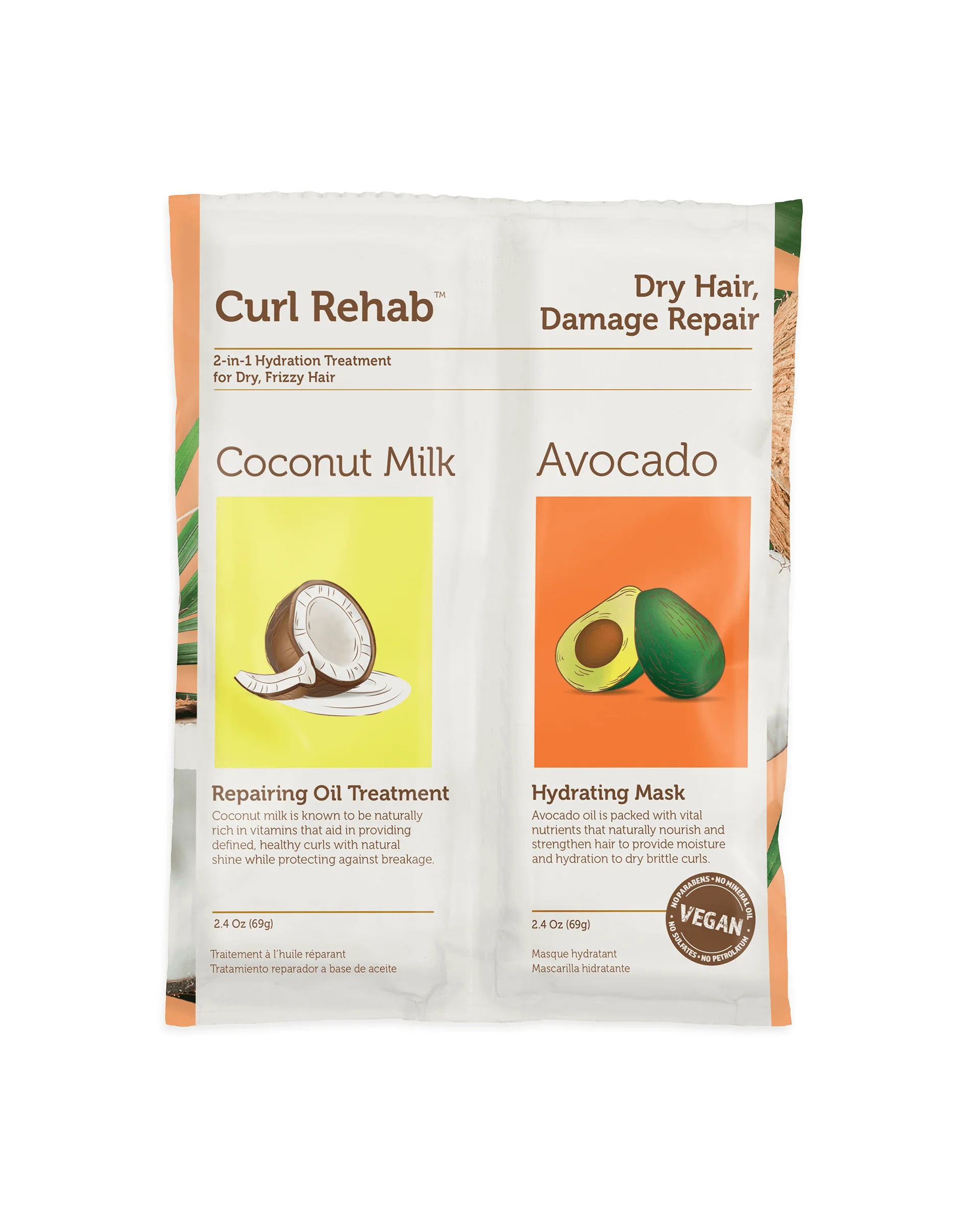 Curl Rehab - Coconut Milk & Avocado 2-N-1 Hydration Treatment