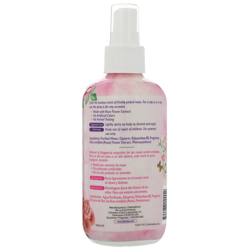 De La Cruz Rose Water Body Spray - Image 3