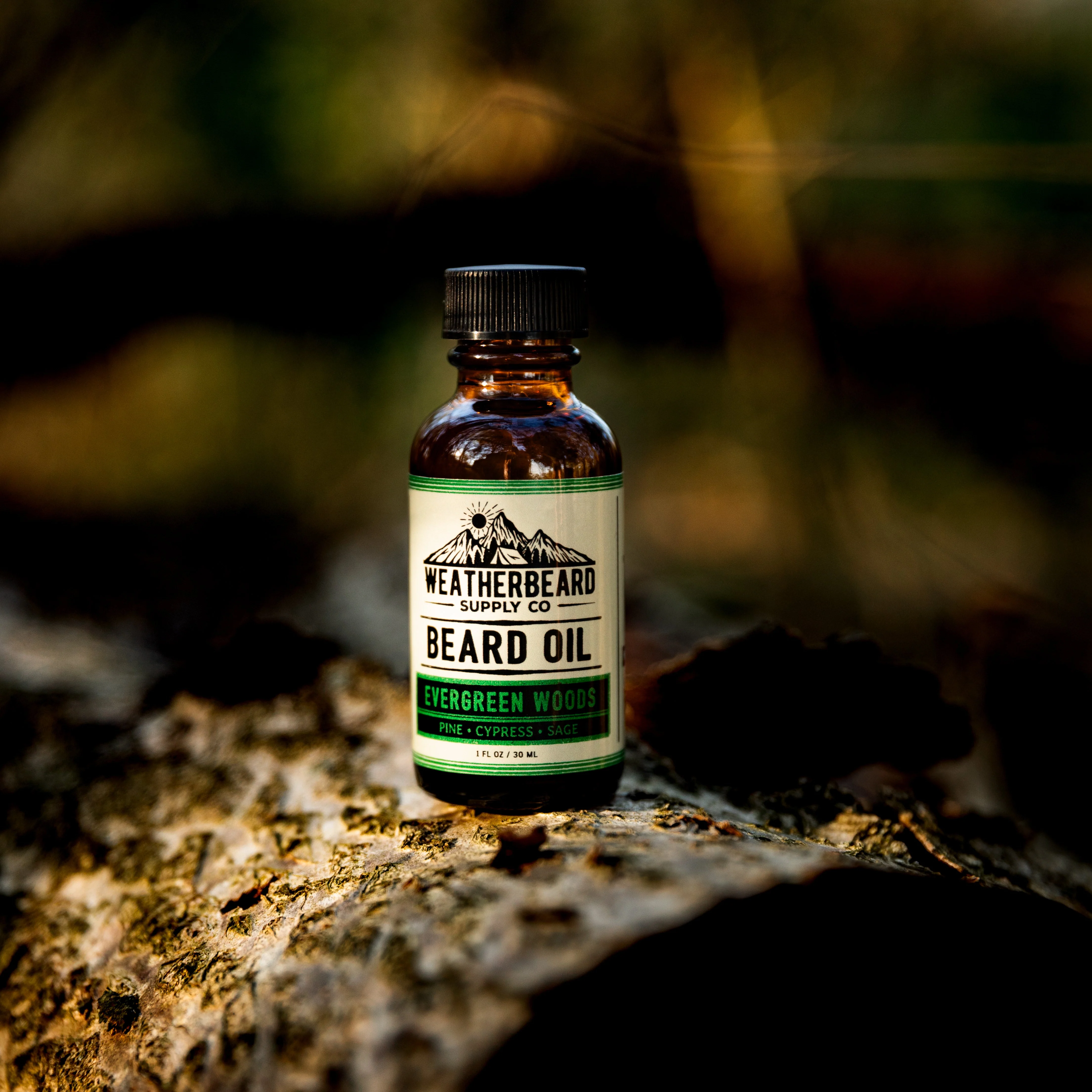 Evergreen Woods Beard Oil - Pine, Cypress, Sage - Image 5