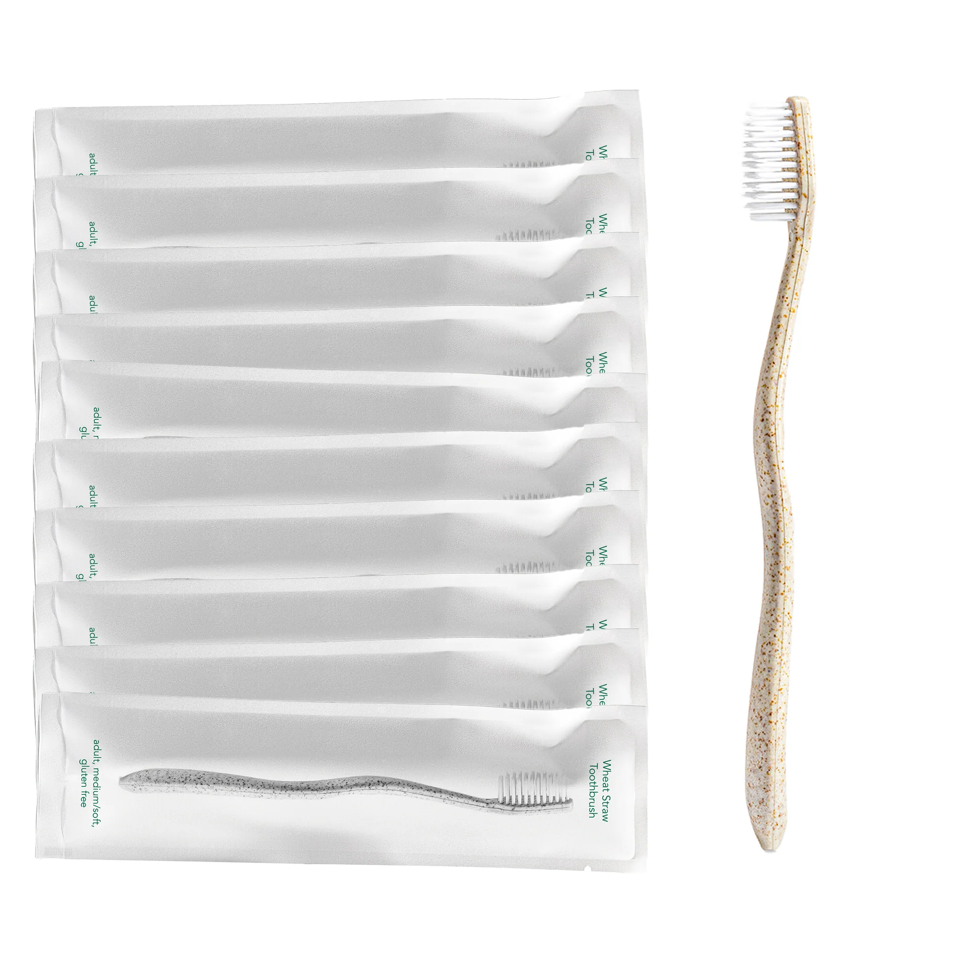 Gentle Green Toothbrush Family Pack (10 Count) – Eco-Friendly Wheat Straw Toothbrushes for Sensitive Teeth | BPA-Free, Travel-Friendly, Plastic-Free - Image 4