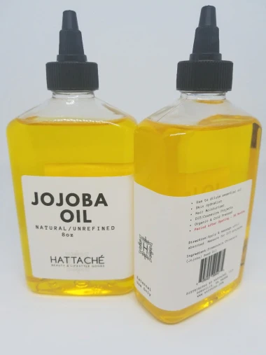 Hattache Natural Oil for Hair + Skin - Jojoba Oil (Organic) - Image 3