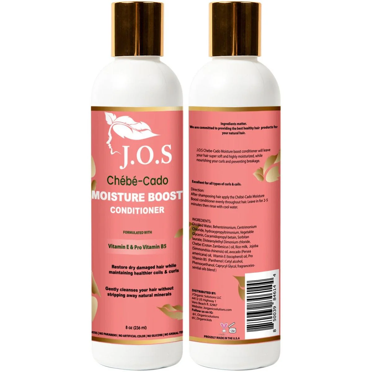 J'Organic Solutions (JOS) Chebe-Cado Moisturizing Shampoo