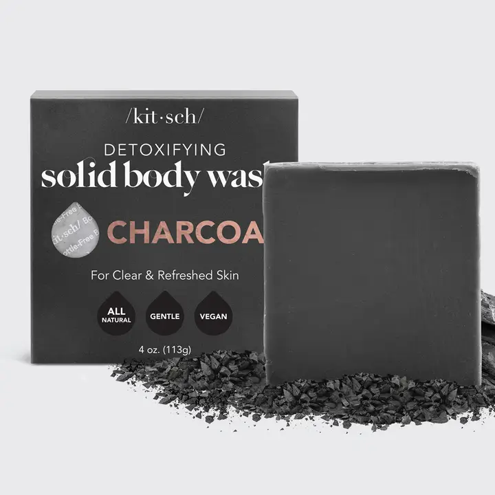 KITSCH - Detoxyfing Charcoal Solid body Wash Bar