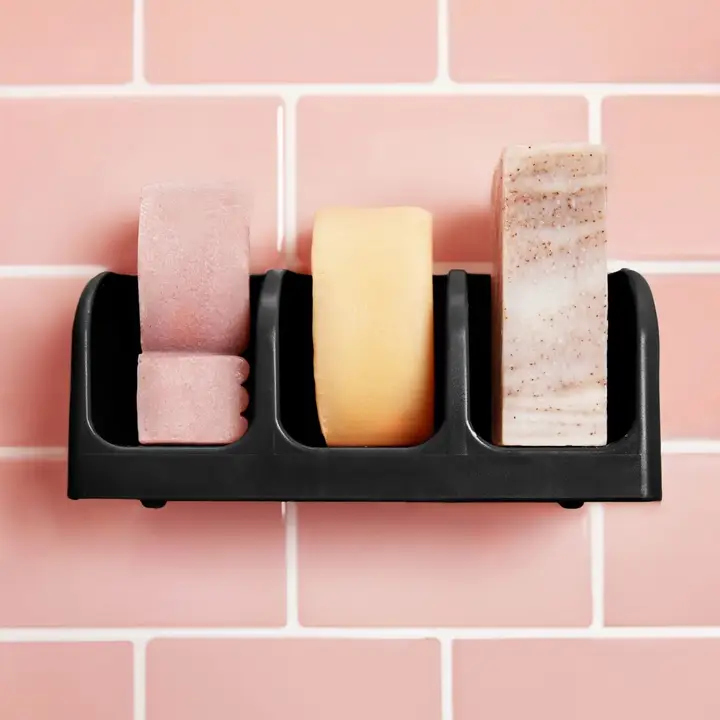 KITSCH - Self-Draining Soap Dish (Black) - Image 2