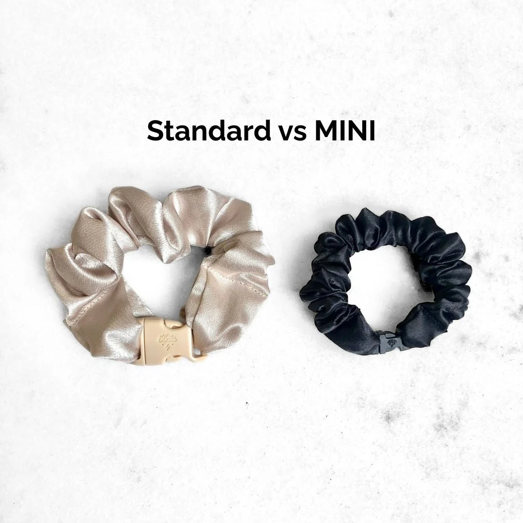 MINI 3-Pack Neutral Buckle Scrunchies Bundle - No Snagging, No Tangles - Image 4