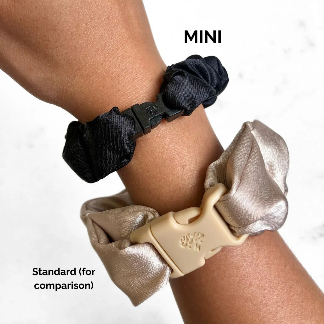 MINI 3-Pack Neutral Buckle Scrunchies Bundle - No Snagging, No Tangles - Image 5