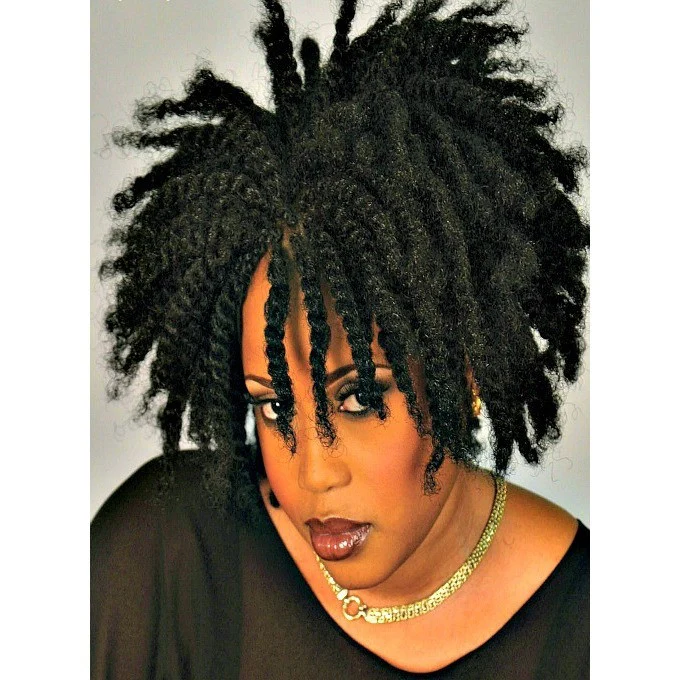 Nafy Collection Afro Puffy Twist Hair – Synthetic Extensions for Twists, Braids, Locs, and Dreads - Image 3