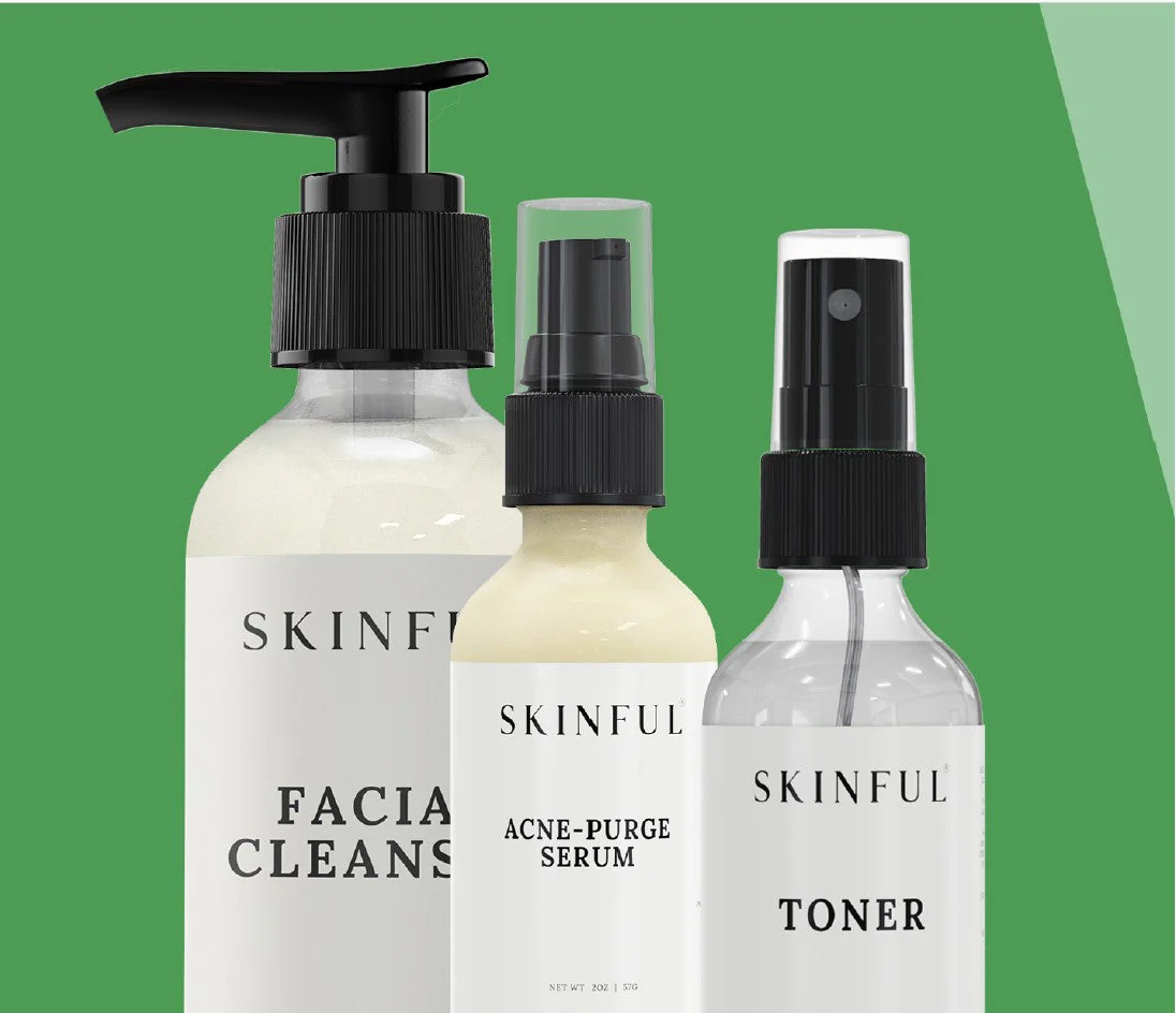 Nighttime Spa Bundle: 1-Skinful Facial Serum + 1-Skinful Facial Toner + 1-Skinful Facial Cleanser - Image 6