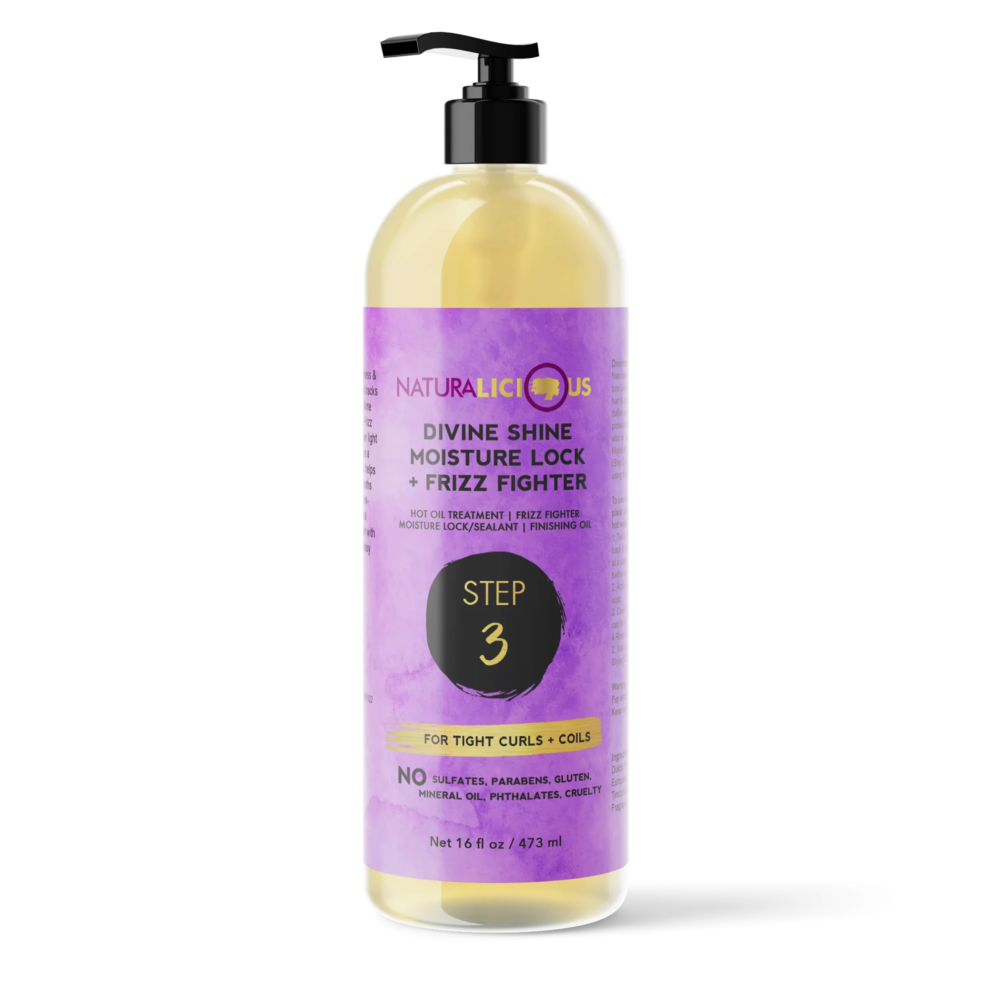 Salon Size - Step 3 Moisture Lock & Frizz Fighter, 16 oz
