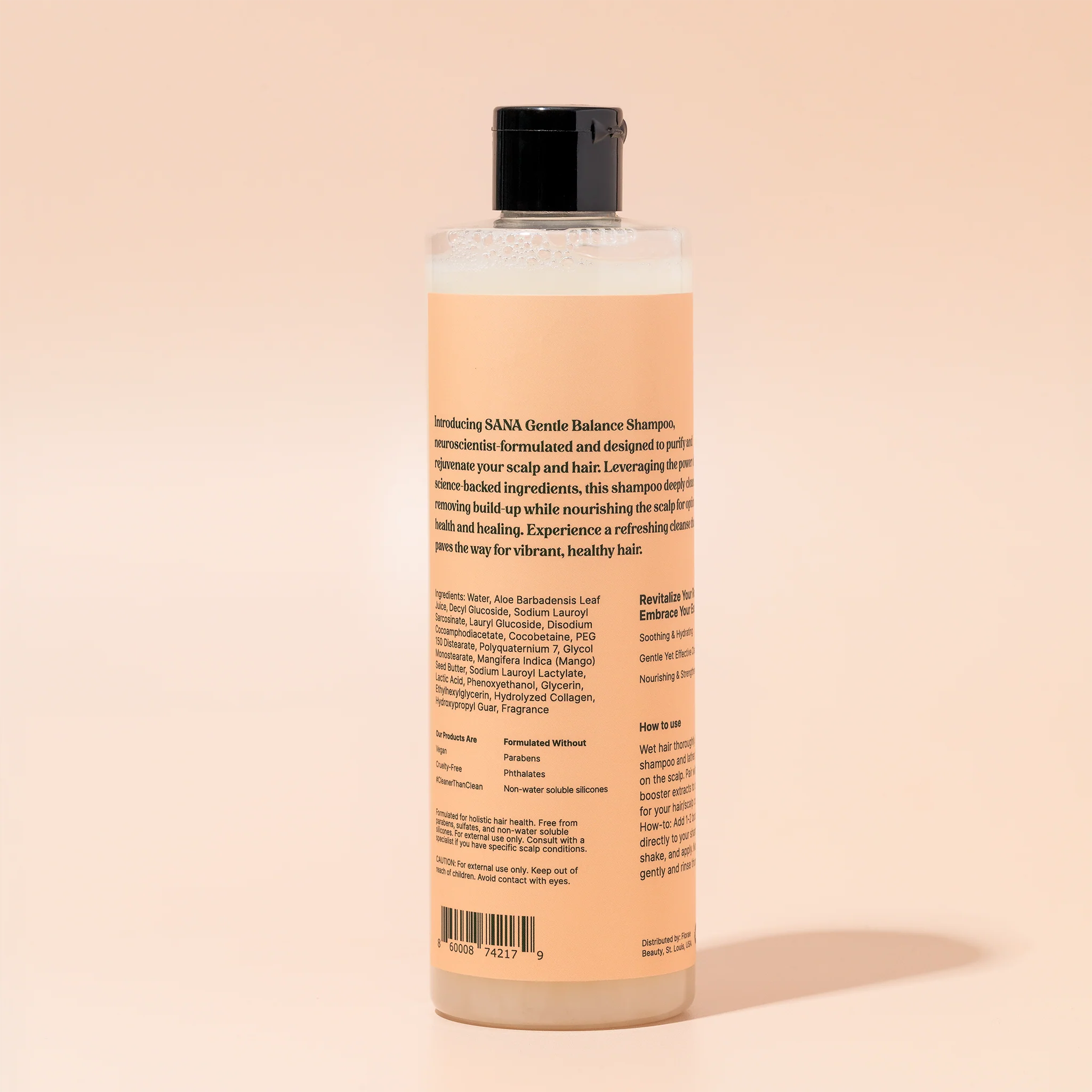 SANA Gentle Balance Shampoo - Infused w/ Hydrolyzed Collagen - Image 5
