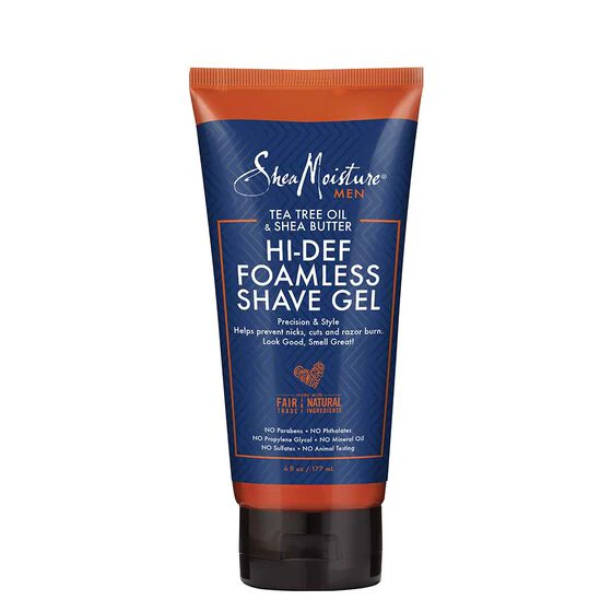 Shea Moisture Men - Tea Tree & Shea Butter Hi-Def Foamless Shave Gel