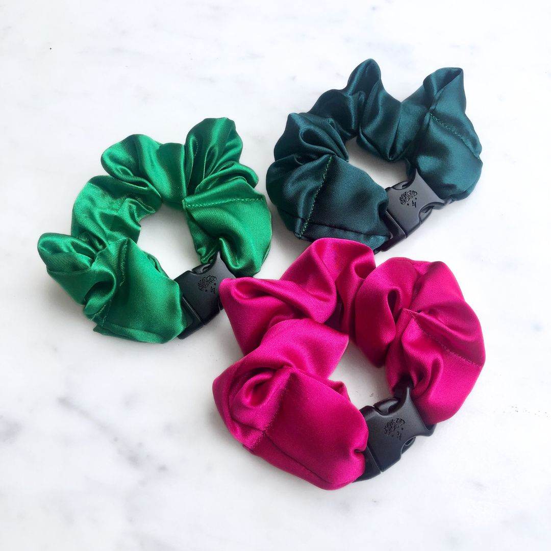 Watermelon Mix - 3-Pack Vibrant Buckle Scrunchies Bundle - No Snagging, No Tangles - Image 5