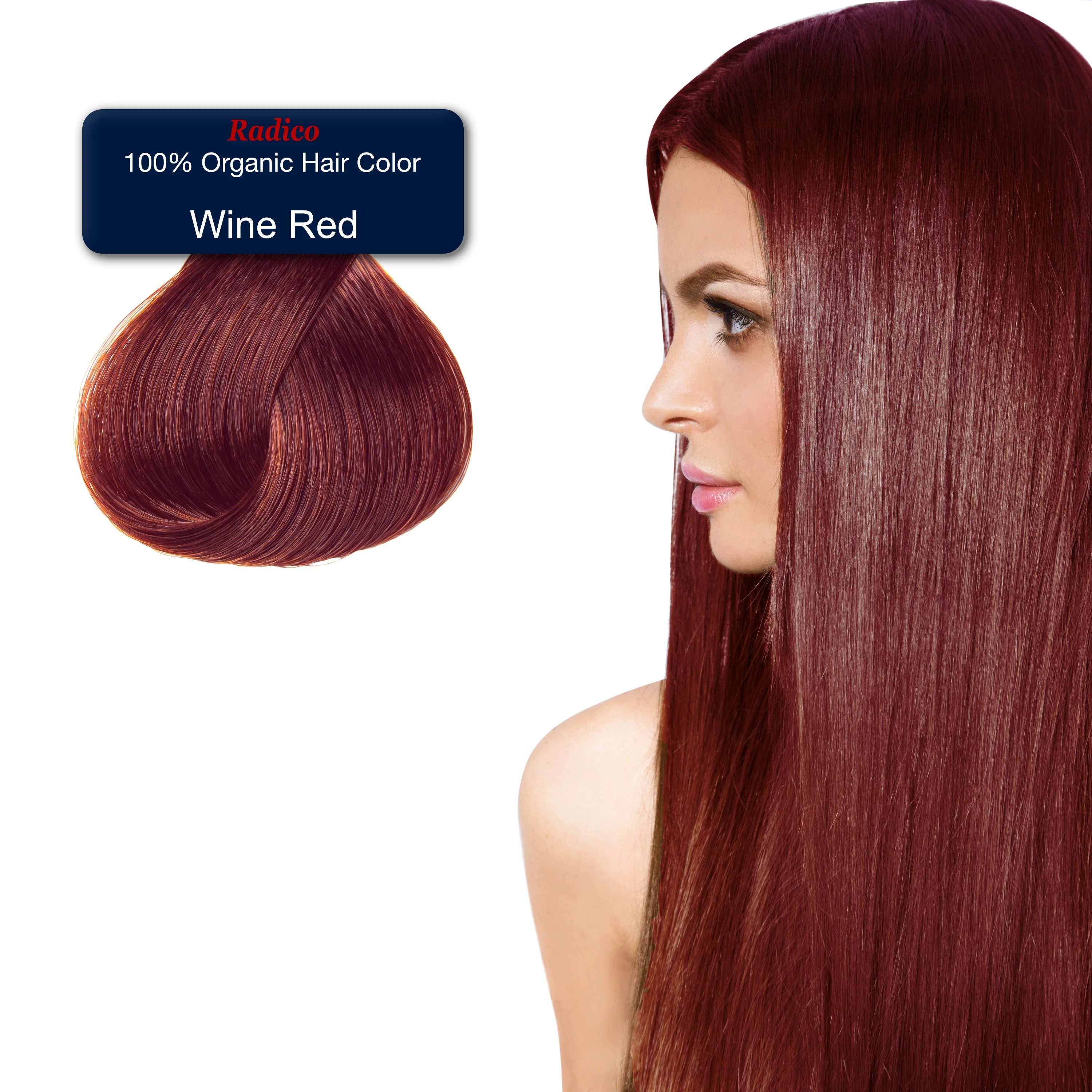 Wine Red - Organic Hair Color - Image 3
